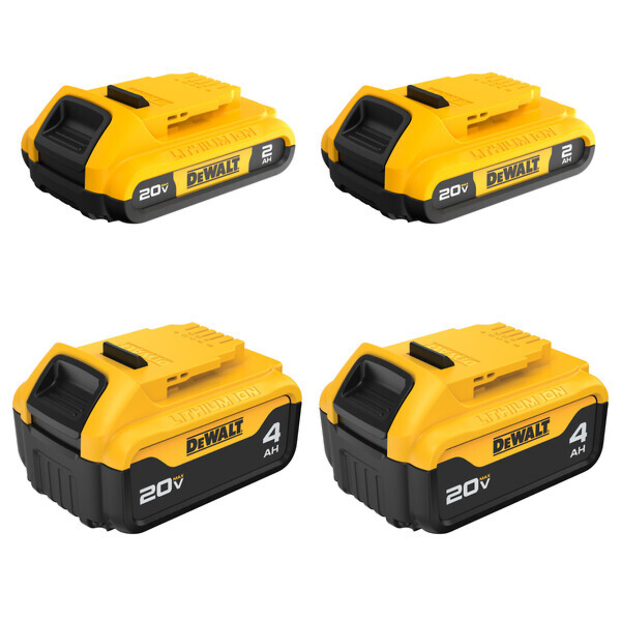 DEWALT 20V MAX Li-Ion Battery, 4-Pack, Model# DCB324-4